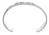 Sterling Silver Native American Navajo Cuff Bracelet KX121348